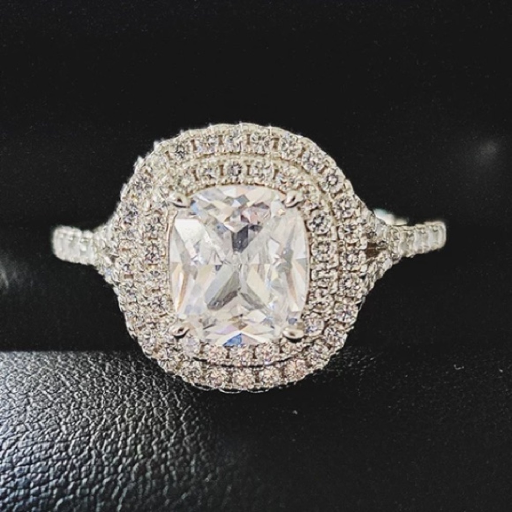 💎NWOT cushion cut sterling silver ring - Picture 2 of 3
